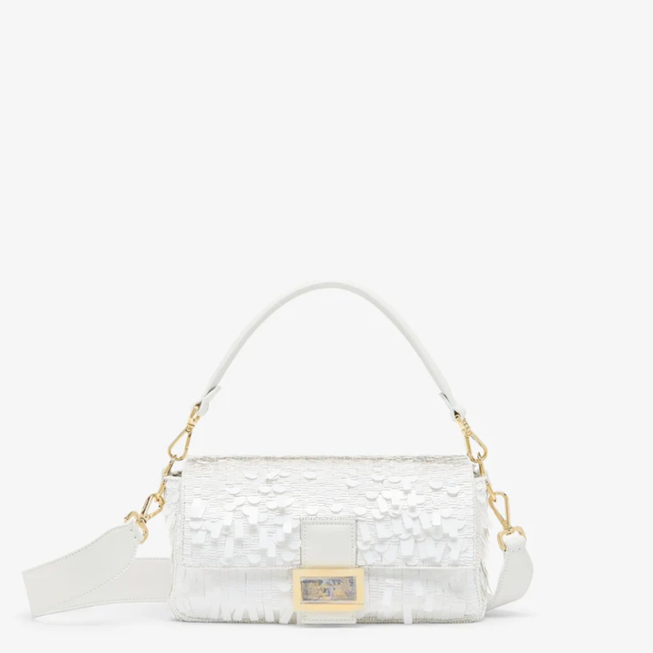 Bag White Sequin Leather – Fnd Btgt