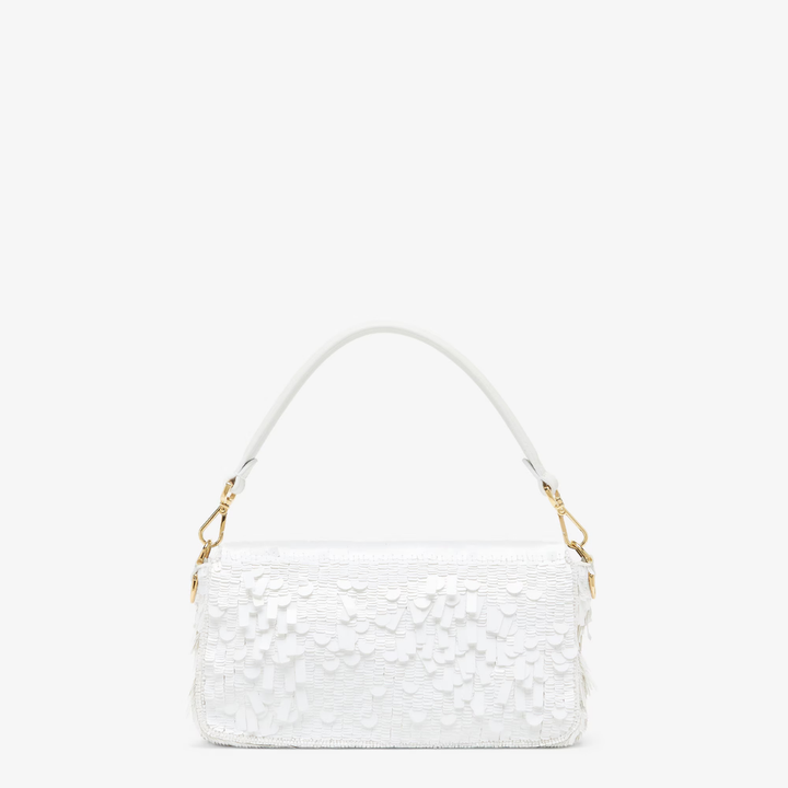 Bag White Sequin & Leather – Fnd Bgtt
