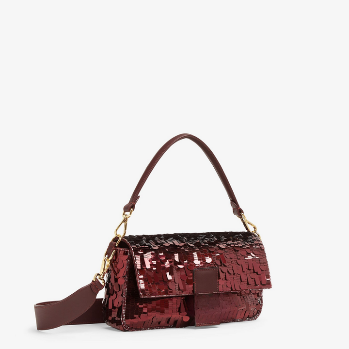 Bag Red Sequin & Leather – Fnd Bgtt