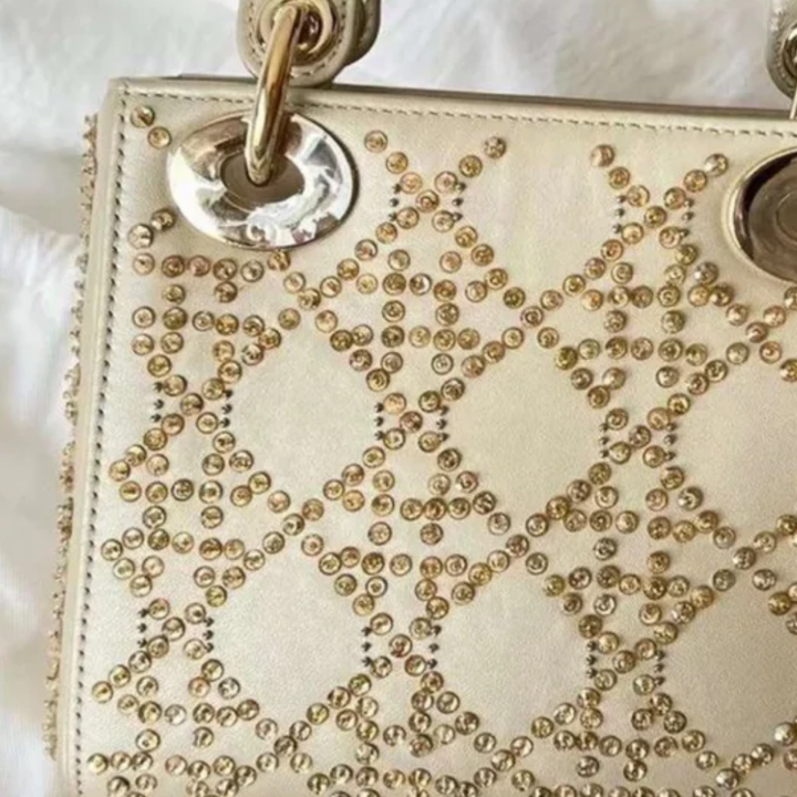 Mini Lady Bag with Pearl Embroidery