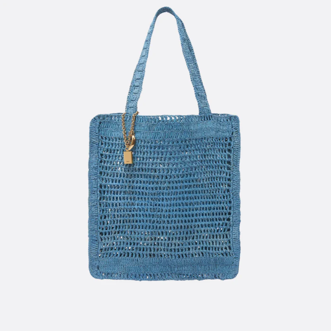 Bag Summer Banana in Raffia