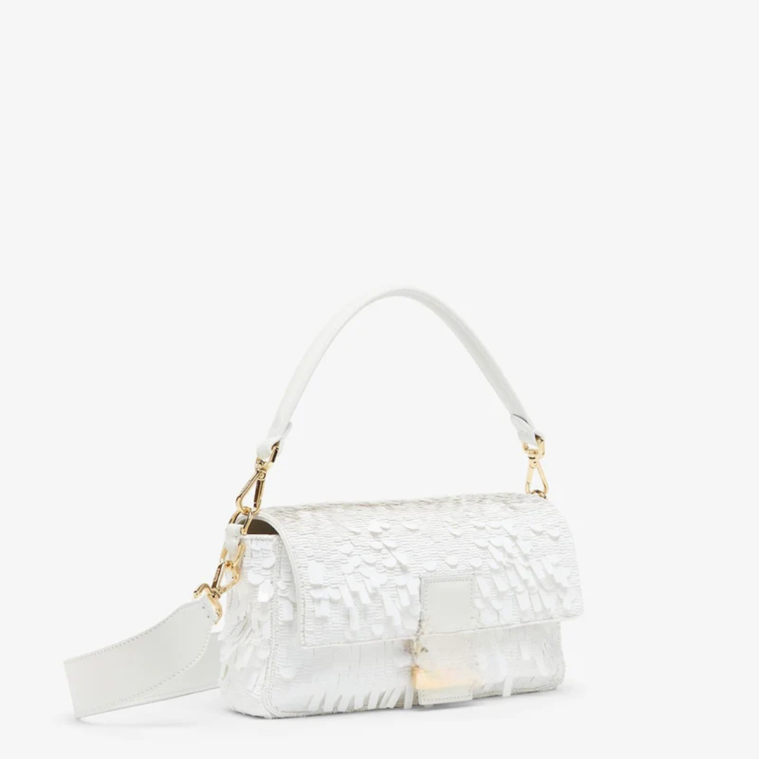 Bag White Sequin Leather – Fnd Btgt