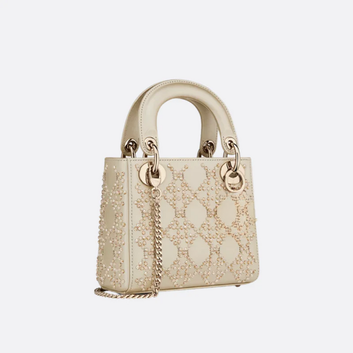 Mini Lady Bag with Pearl Embroidery