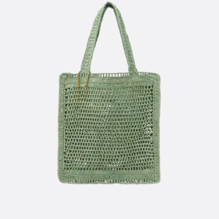 Bag Summer Banana in Raffia