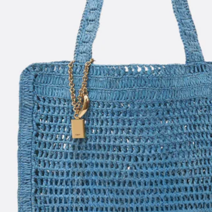 Bag Summer Banana in Raffia
