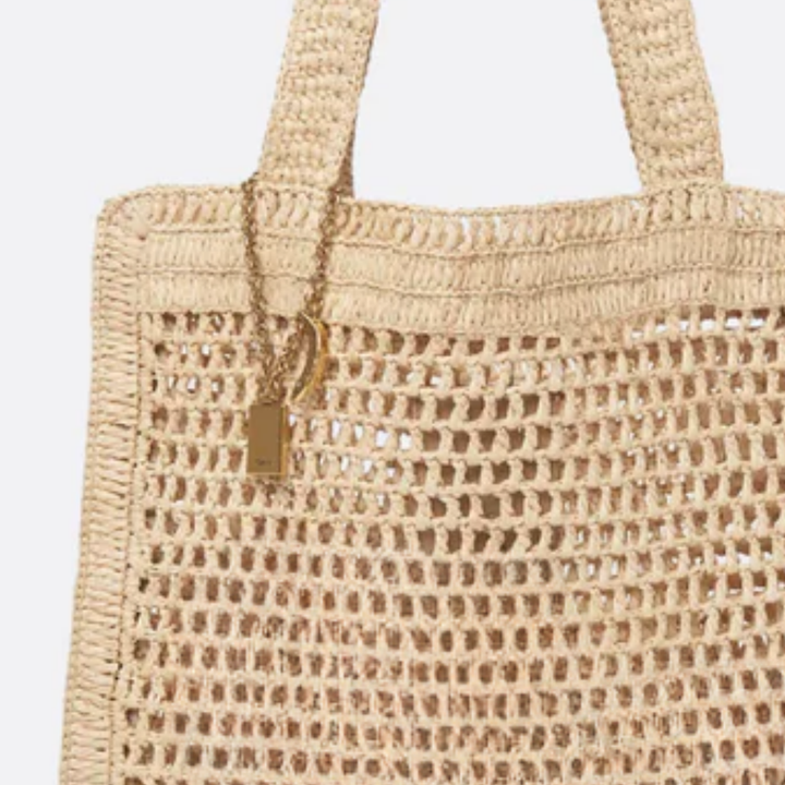 Bag Summer Banana in Raffia