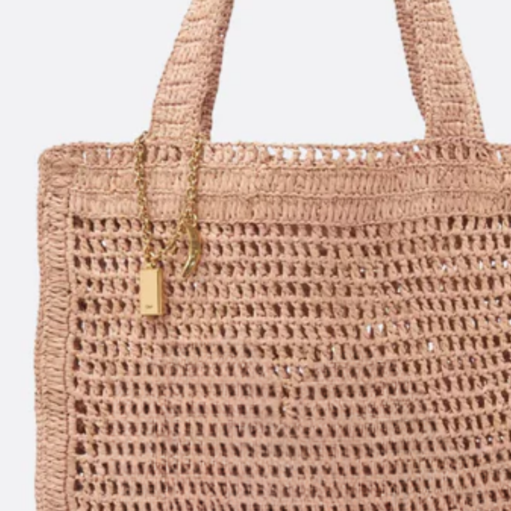 Bag Summer Banana in Raffia